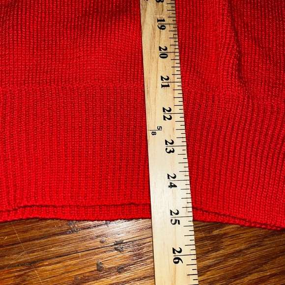 Harper Heritiage red boxy oversized cowl turtleneck size large Francesca’s - Picture 5 of 8